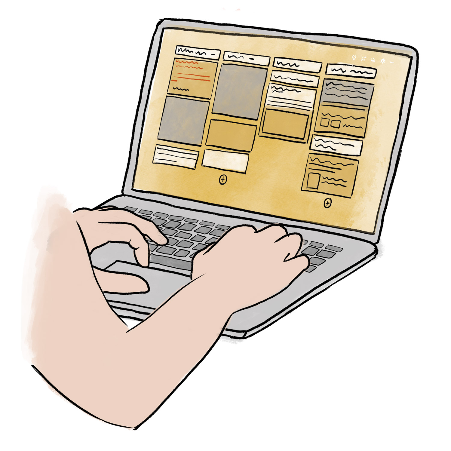 Ein Computer mit einer Internetseits darauf